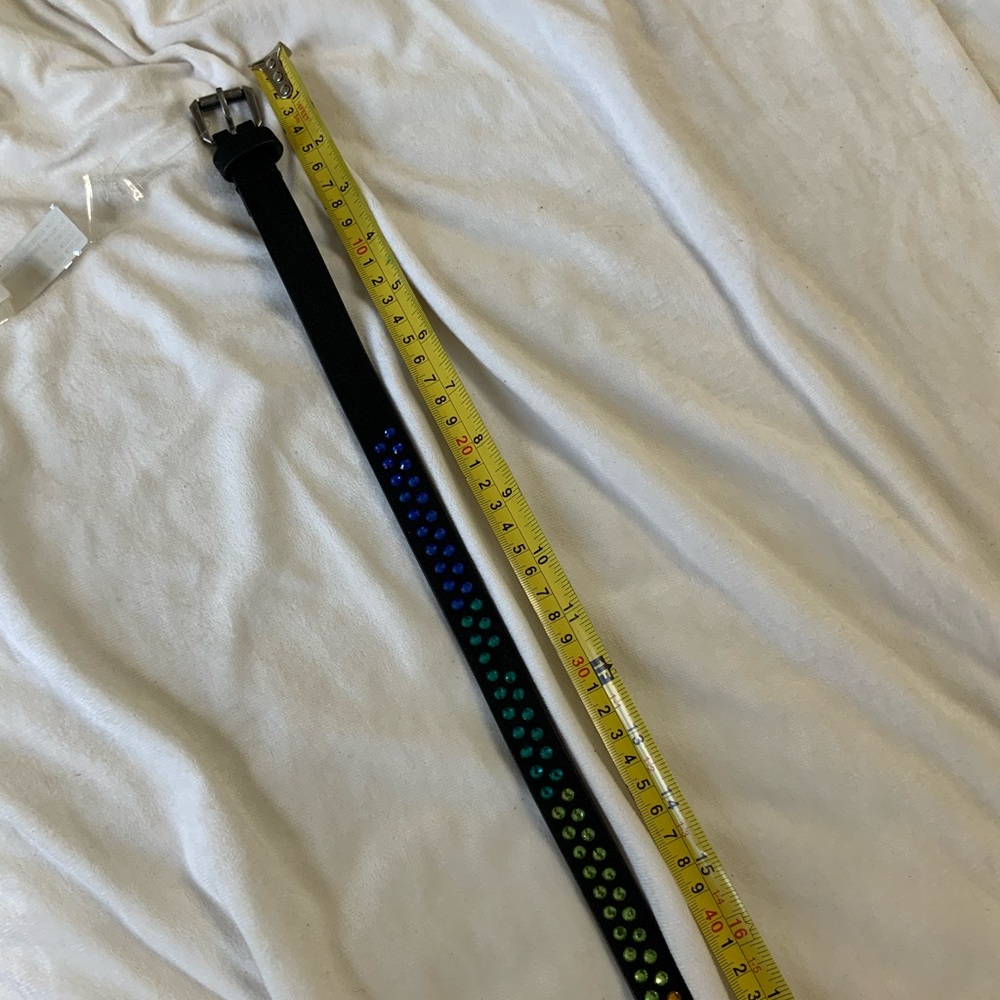 Black Belt with Colorful Studs